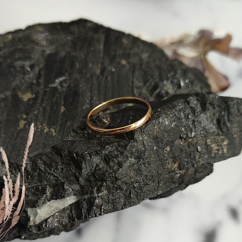 Gold Plated Thin Band Ring