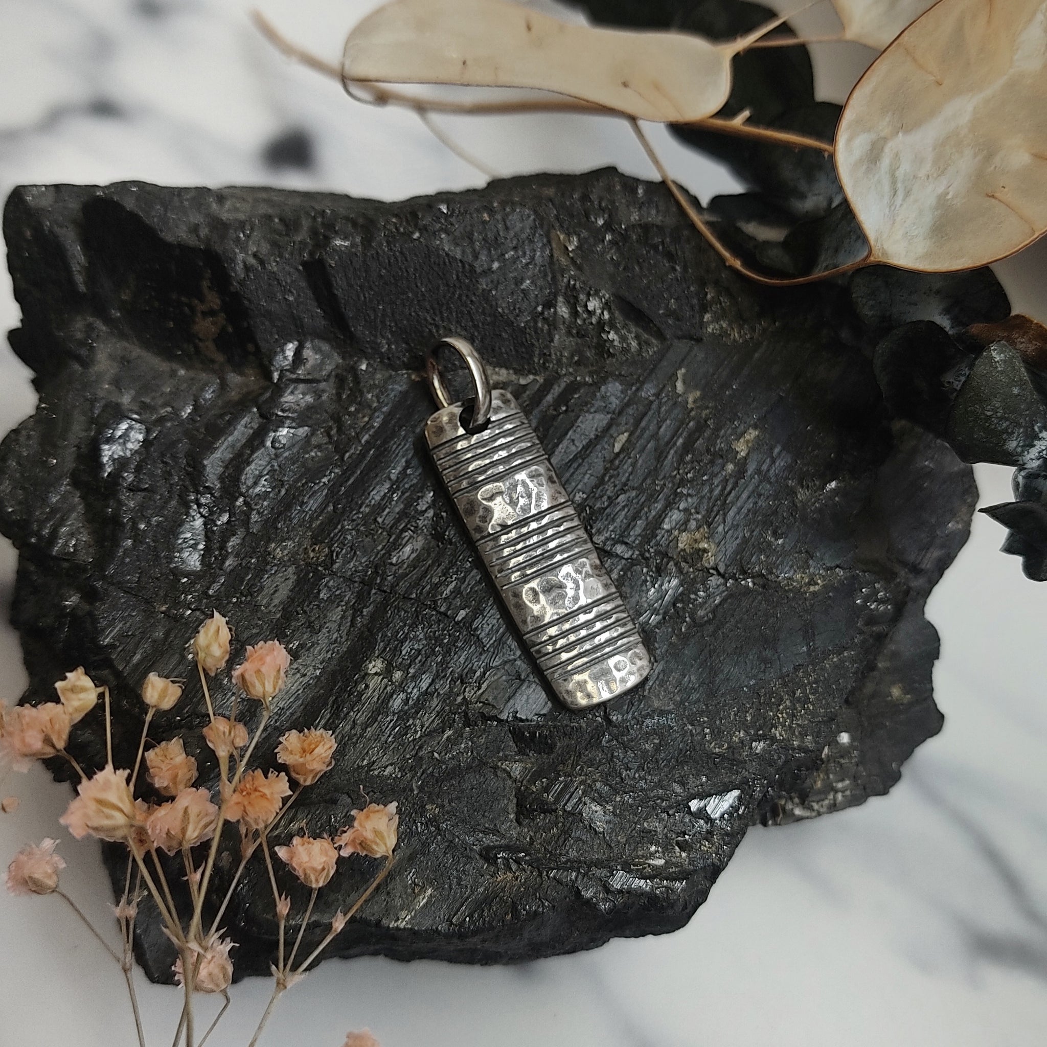 Textured Sterling Silver Pendant