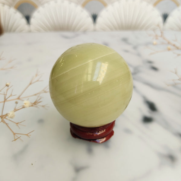 Afghanistan Jade (Serpentine) Sphere
