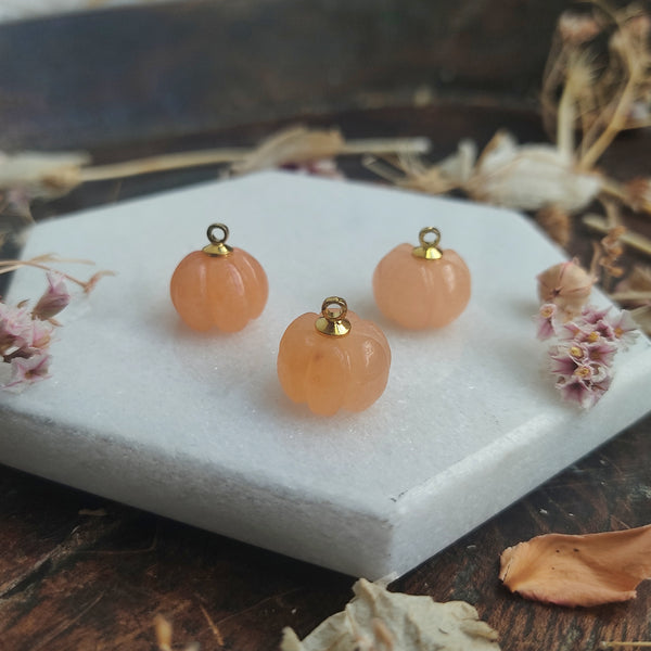 Mini Carved Gemstone Pumpkins