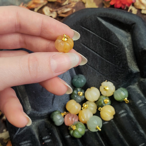 Mini Carved Gemstone Pumpkins