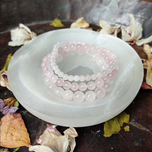 Rose Quartz beads bracelet